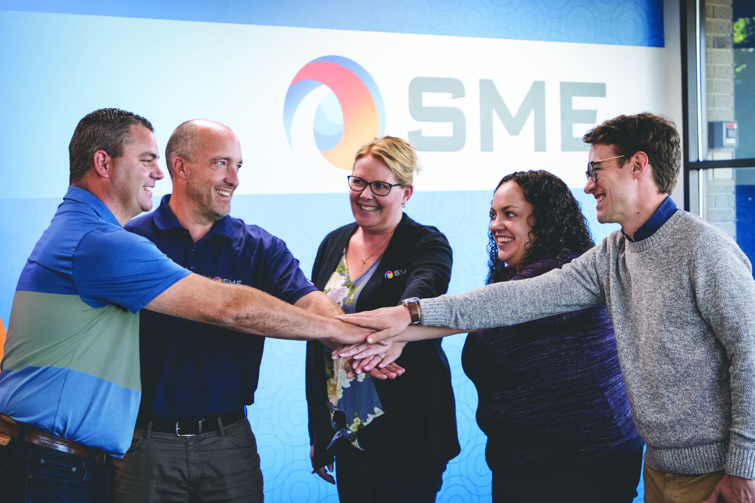 SME employees working together